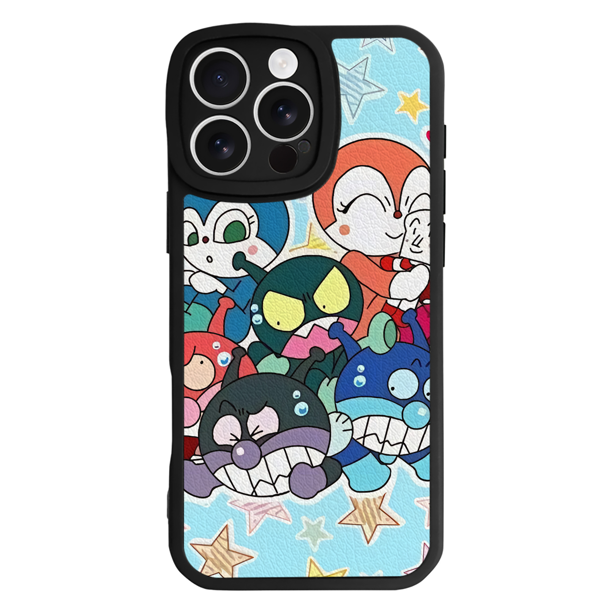 （画像用） アンパンマン Anpanman 【iPhone 16シリーズ対応】シリコンスマホケース（レザー調） 材質：シリコン